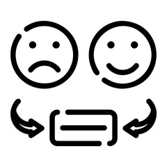 customer experience line icon