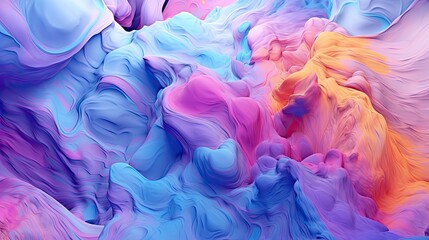 Abstract thick layer of pain background, alcohol ink, modern marble, oil color art, multi colour surface, liquid backdrop, fluid graphic illustration - Generative Ai