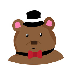 Vector hand drawn animal avatars element