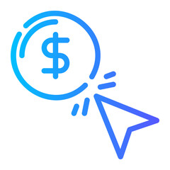 paid search gradient icon