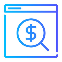paid search gradient icon