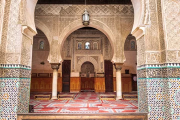Papier peint photo autocollant rond Maroc Fez Landmarks, Morocco