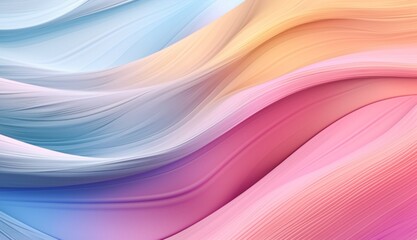 Amazing abstract Pastel pink and blue texture Wavy fluid modern deluxe background. Premium gradient banner. Romantic design frame. AI generative