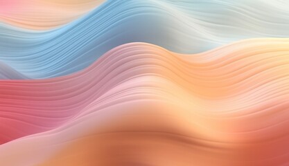 Amazing abstract Pastel pink and blue texture Wavy fluid modern deluxe background. Premium gradient banner. Romantic design frame. AI generative