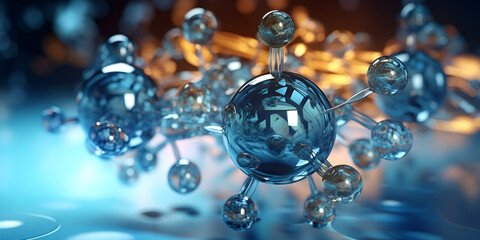 Oxygen Molecules,nano particles , Intelligent Water ,Molecules acetone,generative Ai