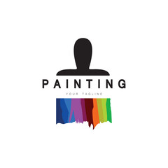 Paint Logo Template vector icon