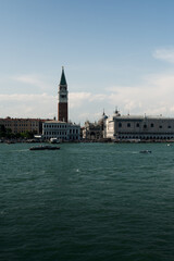 Fototapeta premium View of San Mark's Square in Venice from the channel of Giudecca