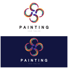 Paint Logo Template vector icon
