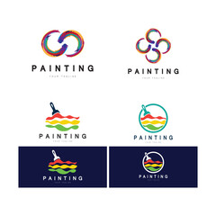 Fototapeta na wymiar Paint Logo Template vector icon