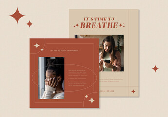 Self Care Focused Social Media Set