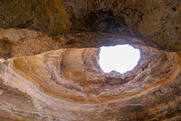 Algarve caves on the Portugal Coast