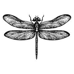 dragonfly vector illustration - obrazy, fototapety, plakaty