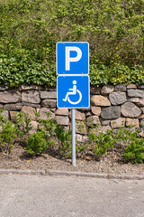 Parking for people with walking difficulties