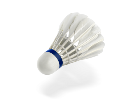 Badminton ball or shuttlecock, transparent background