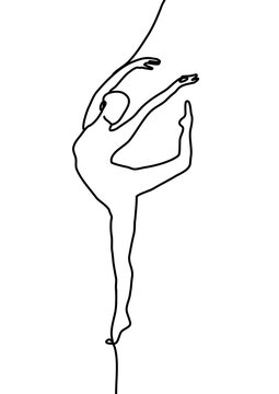 Female ballerina silhouette