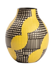 Isolated ceramic vase