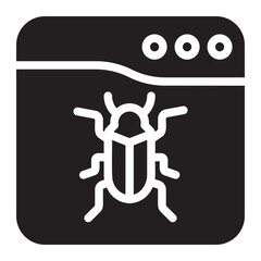 bug glyph icon