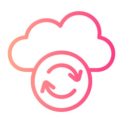 sync gradient icon