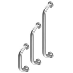 3D rendering illustration of some C-type door handles