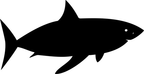 Silhouette  of a Great White Shark