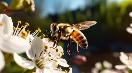 Bees eat flower pollen. Generative AI