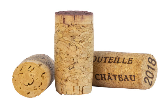 bouchons de li&egrave;ge de bouteilles de vin