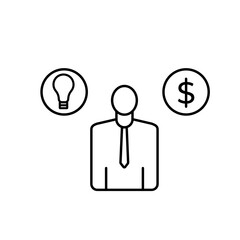 Vector line icons of business and finance for modern concepts, web and apps