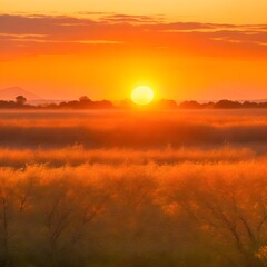 Naklejka premium Sunset