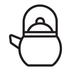 teapot line icon