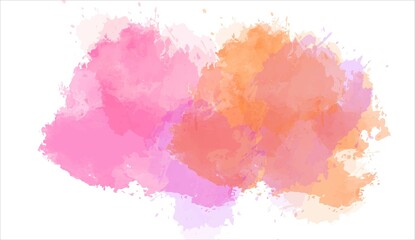 Obraz premium Art watercolor colorful ink.Painting brush stroke splatter splash splashing dirt artistic drawing. Paint on paper art brush and ink. Pastels nature soft light. Acrylic pastel beautiful soft smooth..