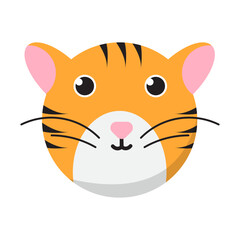 Cute cartoon animal stickers vector illustration