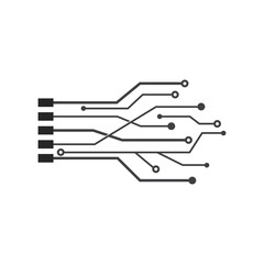 Technology Circuit Design Vector Illustration.