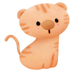 tiger cartoon. tiger day.