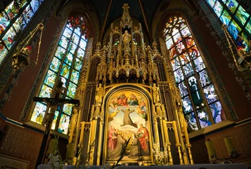 Fotobehang altar de iglesia en cracovia © Hector