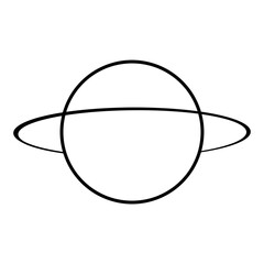 Abstract Saturn Decorative Line © Darunwan