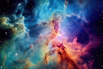 Obraz na płótnie Canvas Ballet Celestial: Um Tapete Cósmico de Luz Estelar e Arte Nebulosa Capturado em Ultra-Alta Resolução por Generative AI 5