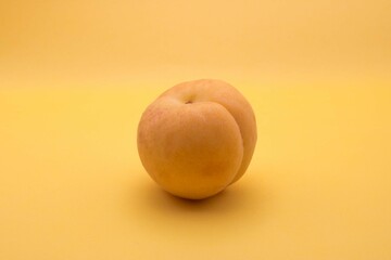 apricots on a yellow background