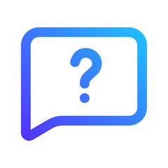question gradient icon