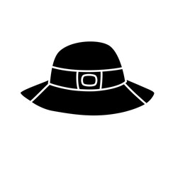 Hat camping vacation silhouette 
