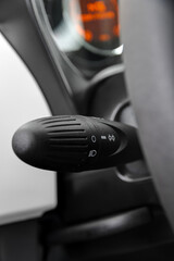 light and turn signal switch, interior of the car