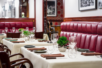 interior of a luxury art deco restaurant