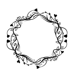 Frame monogram wedding frame