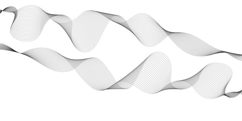 Abstract grey wavy lines background. Digital frequency track equalizer. Abstract frequency sound wave lines and technology curve lines background. Abstract background with business lines background
