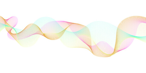Abstract technology and science flowing wave lines background. Design used for technology, science, banner, template, wallpaper, business and many more.