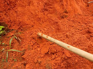 pipe in the soil