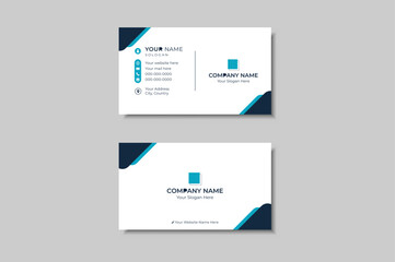 Simple abstract business card layout template design