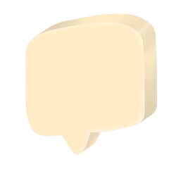 Talk bubble, Speech bubbles, Bubble comic speech in 3D style.