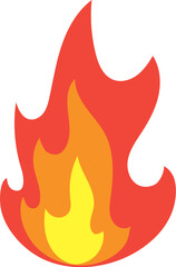 fire flame campfire hot burn vector illustration
