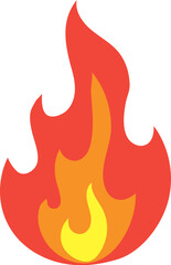fire flame campfire hot burn vector illustration