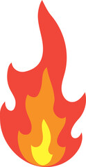 fire flame campfire hot burn vector illustration